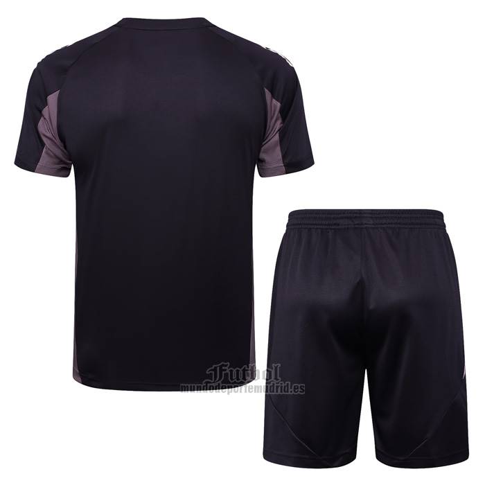 Chandal del Arsenal Manga Corta 2024-2025 Gris Oscuro - Pantalon Corto